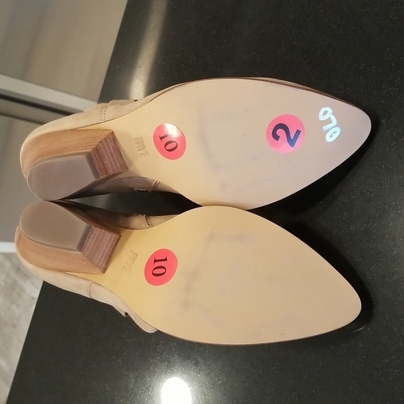 💕FRYE💕 Rory Bootie Ash Cowboy Ankle Western Boots Pointed Toe Leather 10 NWOT - Picture 16 of 16